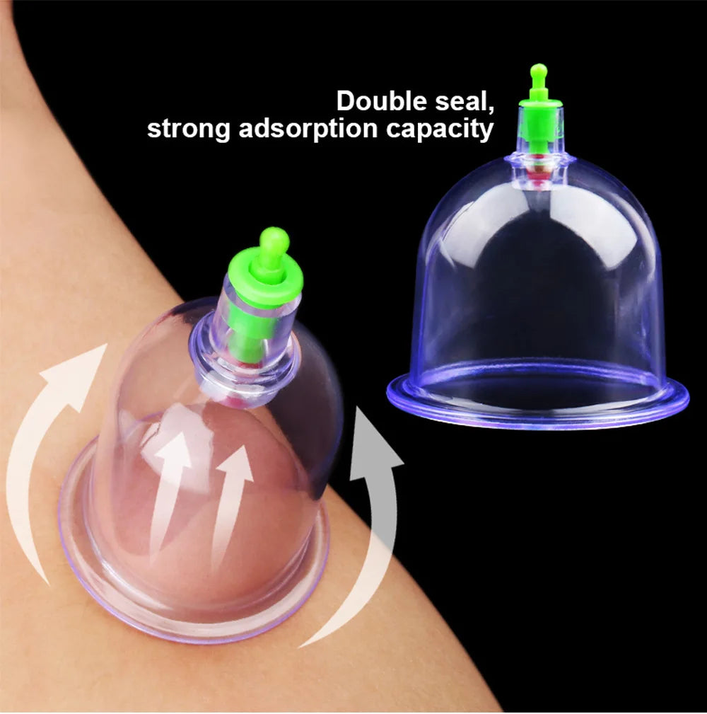 CowLost | 6pcs-vacuum-cupping-sets-with-pumping-gun-suction-cups-back-massage |3