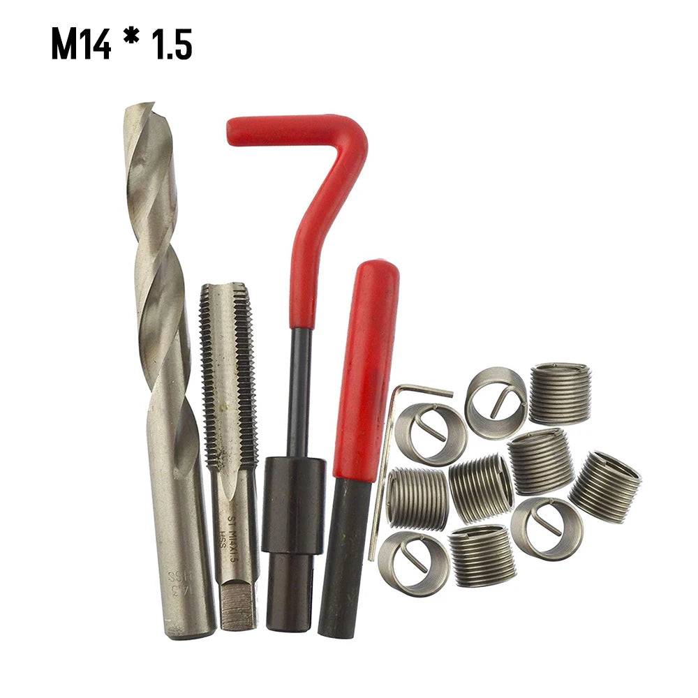 CowLost | product_id-15pcs-metric-helicoil-thread-repair-kit-m5-m14-m12x1-5-for-car-coil-tools |1