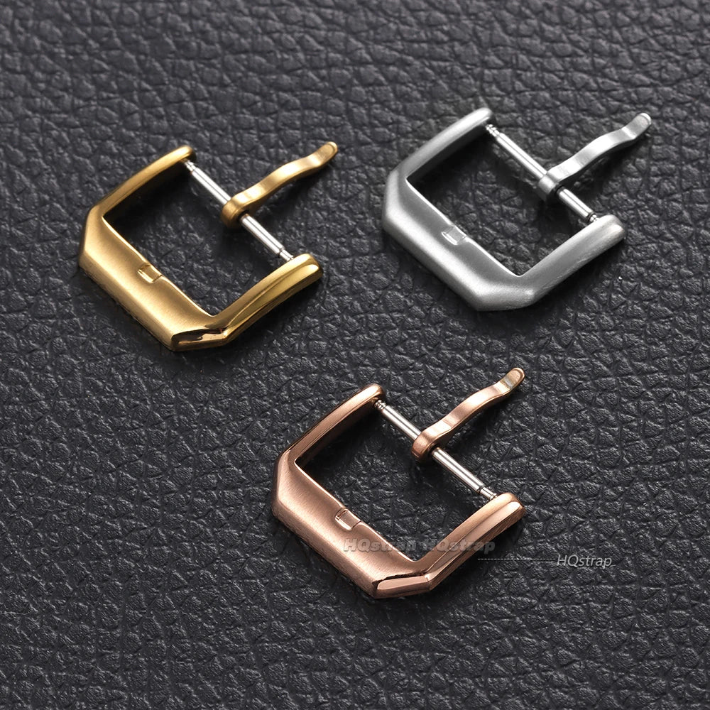 CowLost | product_id-stainless-steel-watch-buckles-16mm-20mm-brushed-matte-clasp-silver-black-gold |3