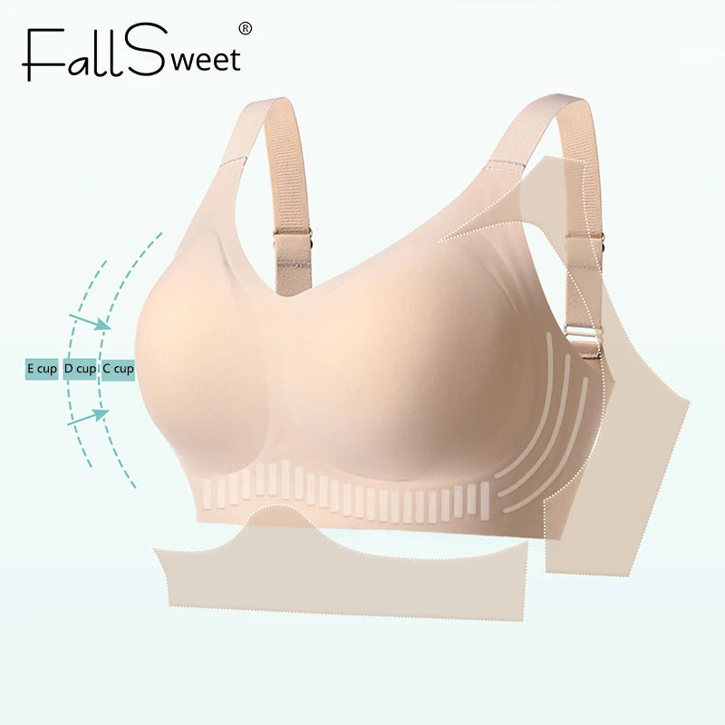 CowLost | product_id-fallsweet-plus-size-wireless-push-up-seamless-full-cup-bra-with-adjustable-straps |1