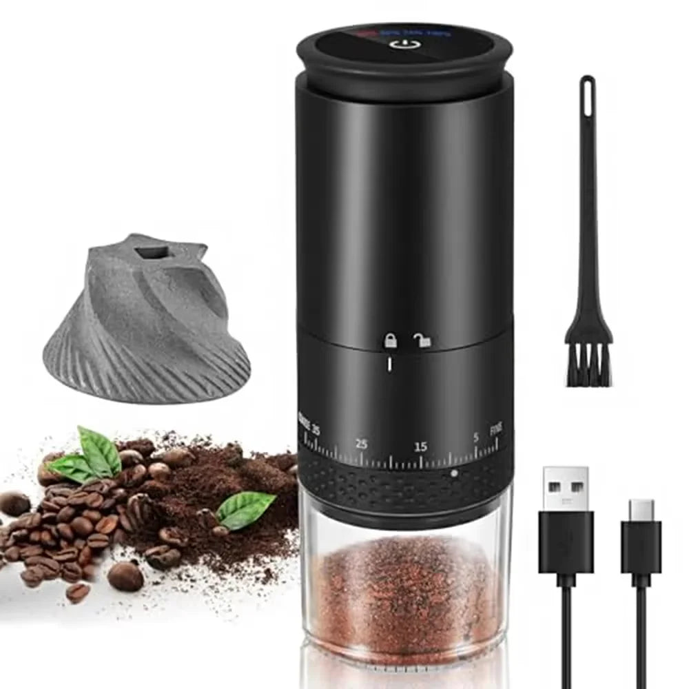 CowLost | product_id-homefish-1500mah-electric-type-c-rechargeable-coffee-burr-grinder-90g-capacity |12