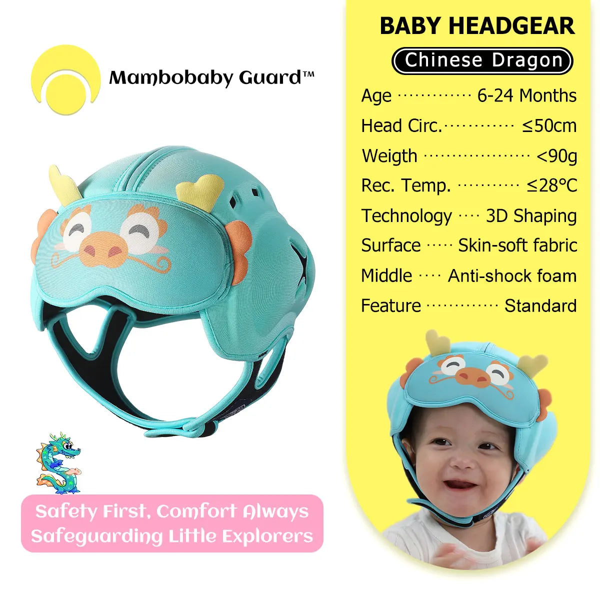 CowLost | mambobaby-guard-hat-penguin-safe-anti-shock-baby-helmet |30
