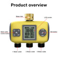 Intelligent Automatic Garden Water Timer 1/2/3-Outlet Irrigation Controller for Lawn and Greenhouse