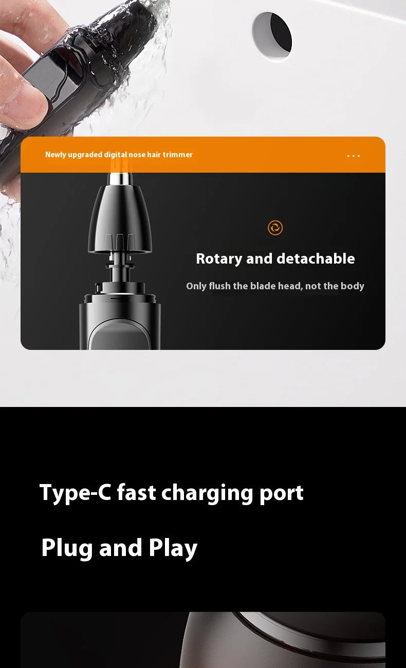 CowLost | product_id-rechargeable-electric-nose-hair-trimmer-for-men-precise-waterproof-grooming-tool |14