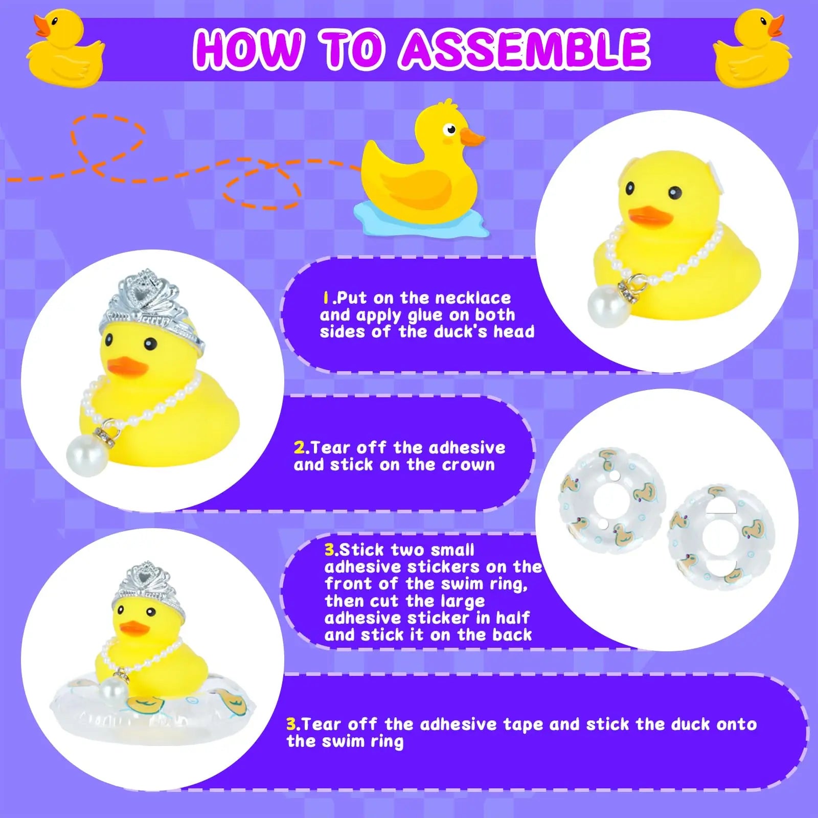 CowLost | product_id-rubber-ducks-with-crown-small-floating-squeaky-bathtub-toys-for-kids |4