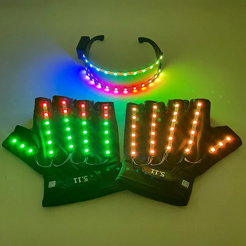 CowLost | usb-rechargeable-color-changing-led-glow-gloves |2