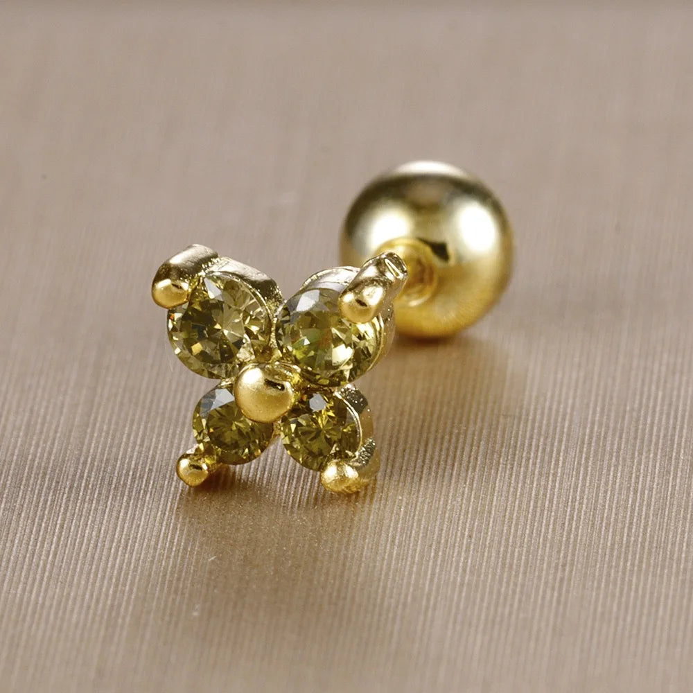 CowLost | business-card-cases-stainless-steel-birthstone-mini-stud-earrings-12-constellations |36