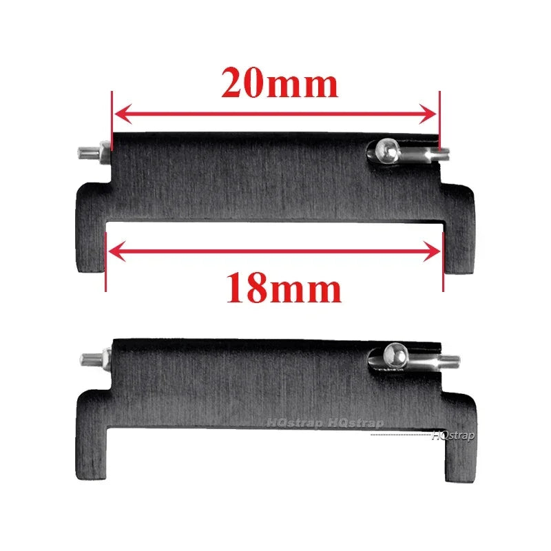 CowLost | product_id-2pcs-stainless-steel-quick-release-watch-strap-adapters-18mm-22mm |23