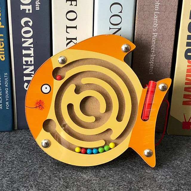 CowLost | fencing-barriers-childrens-wooden-magnetic-track-maze-balance-board-toy |33