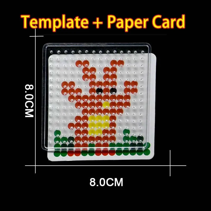 5mm Beads Pegboard Template for Iron Beads DIY Puzzle Toy 1pcs