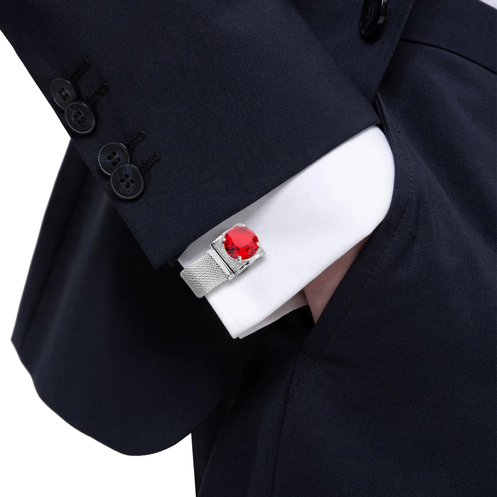 CowLost | clothing-accessories-hawson-mens-silver-birthstone-crystal-cufflinks-luxury |28