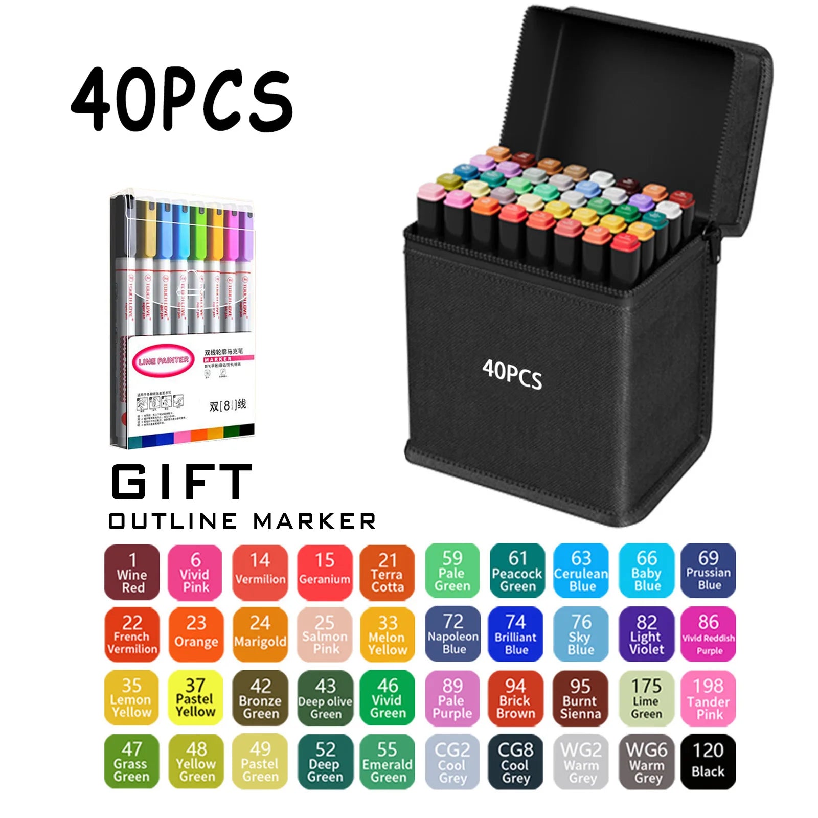 CowLost | product_id-120-color-double-tip-permanent-art-marker-set-for-drawing-design |17