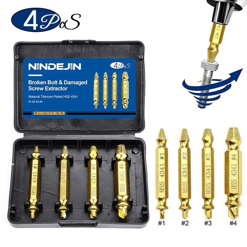 CowLost | nindejin-4-5-6pcs-damaged-screw-extractor-drill-bit-extractor |23