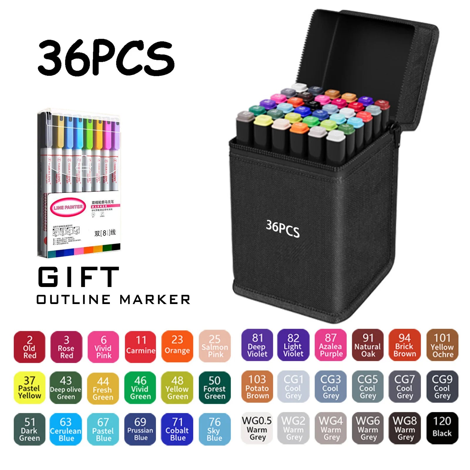 CowLost | product_id-120-color-double-tip-permanent-art-marker-set-for-drawing-design |25