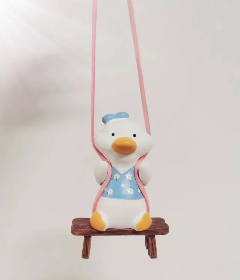 CowLost | product_id-gypsum-bowknot-duck-pendant-car-rearview-mirror-swing-gift |15