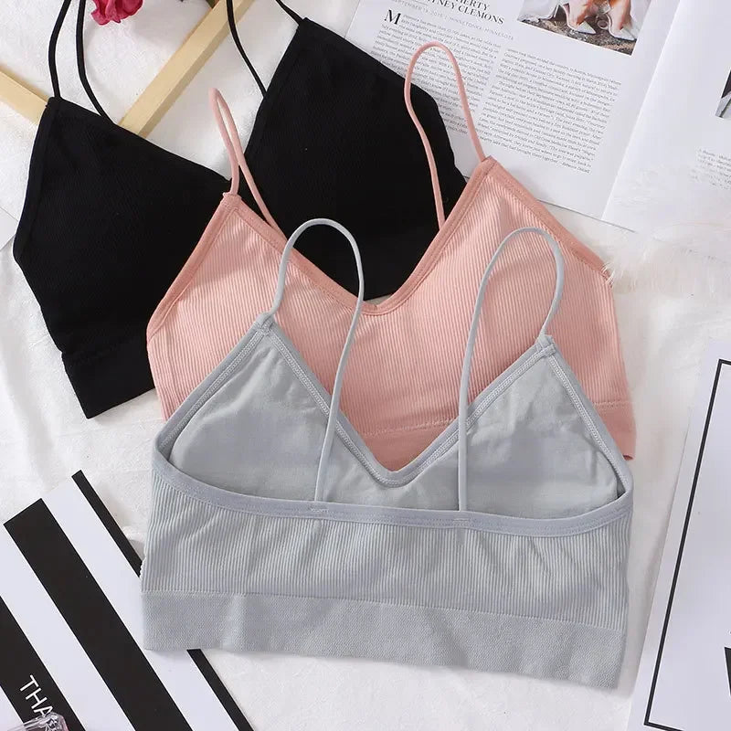 CowLost | non-wire-seamless-bras-for-women-wire-free-underwear-female-sexy-lingerie-push-up-bra-sports-solid-brassiere-padded-bralettes |2