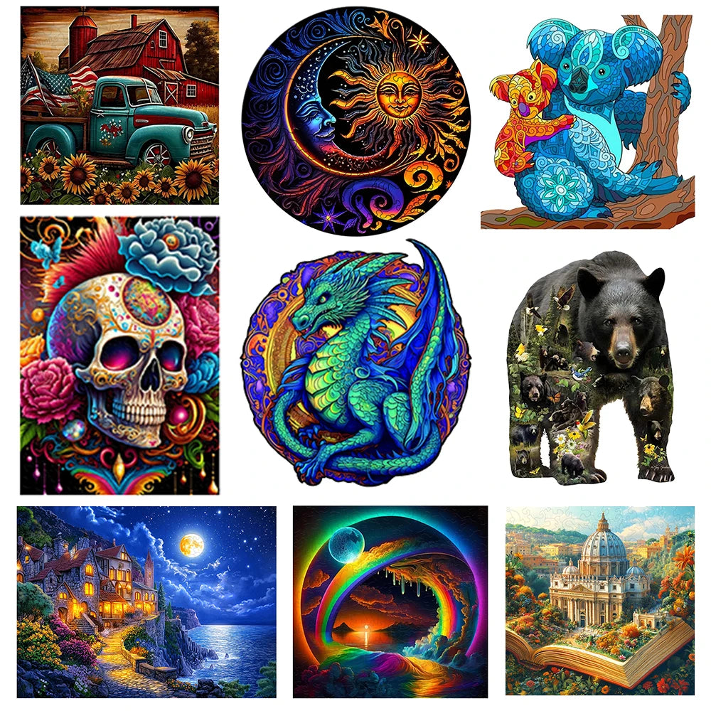 CowLost | product_id-wooden-jigsaw-puzzles-with-artistic-shaped-regular-designs-for-fun-and-decor |1