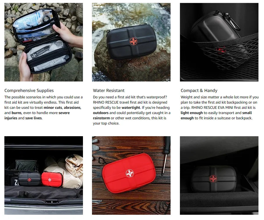 CowLost | sporting-goods-rhino-rescue-mini-first-aid-kit-small-waterproof-portable-emergency-kit |8