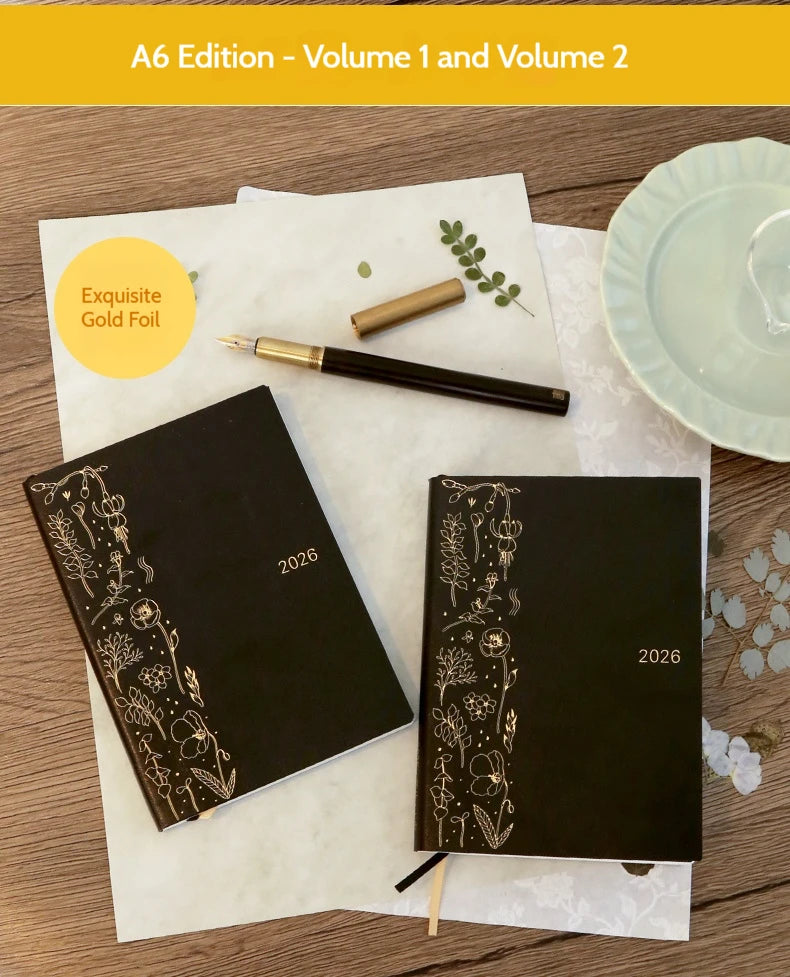 CowLost | kinbor-full-series-2026-a5-planner-daily-book-a6-annual-52g-tomoe-river-paper-journals-notepads-pure-colors-timeline-eight-grid-1 |20