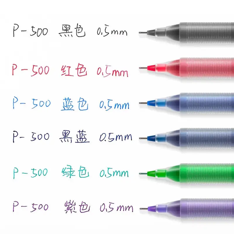 CowLost | product_id-pilot-p500-gold-series-0-5mm-gel-pen-6-colors-anti-smudge-marble-design-ideal-for-students-exams |3