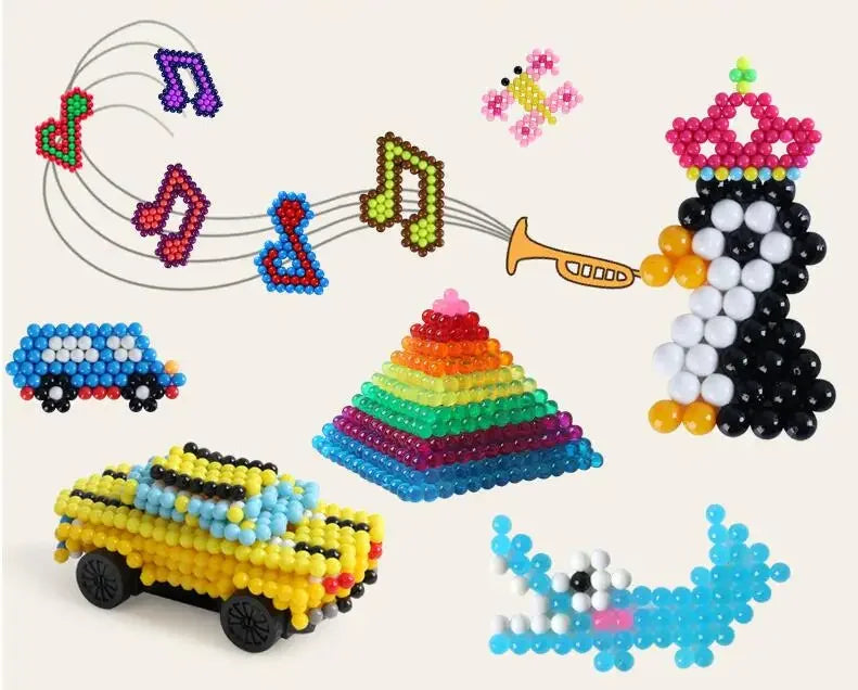 300Pcs 5mm Plastic Water Beads Educational Puzzle Toy for Children