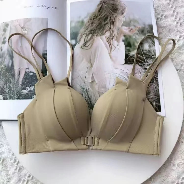 CowLost | product_id-wireless-front-closure-push-up-bra-for-women-comfortable-anti-sagging-support-black |10