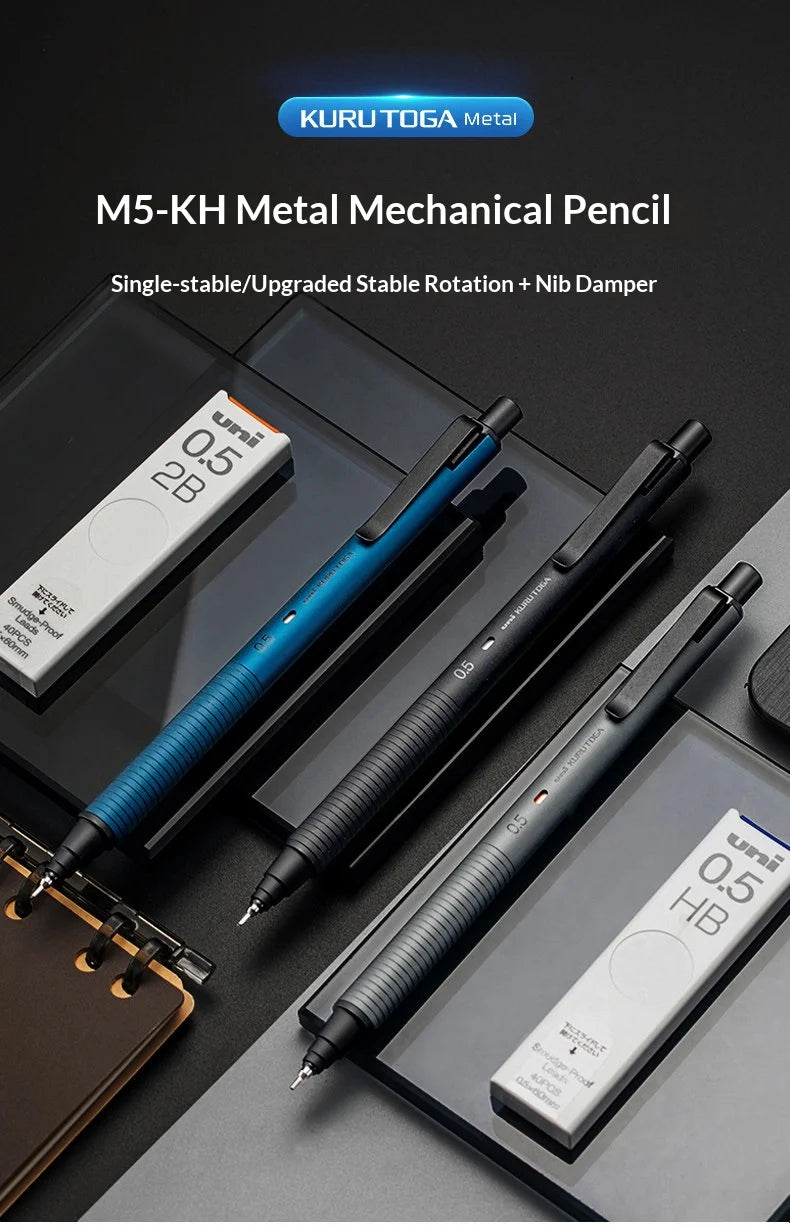 CowLost | product_id-uni-m5-kh-sunrise-orange-limited-kurutoga-0-5mm-auto-rotating-metal-mechanical-pencil-break-resistant |7