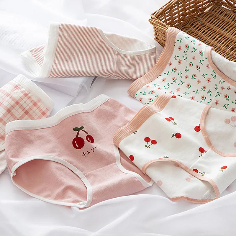CowLost | product_id-ollymurscn-women-low-waist-cotton-briefs-cherry-print-m-xl |1