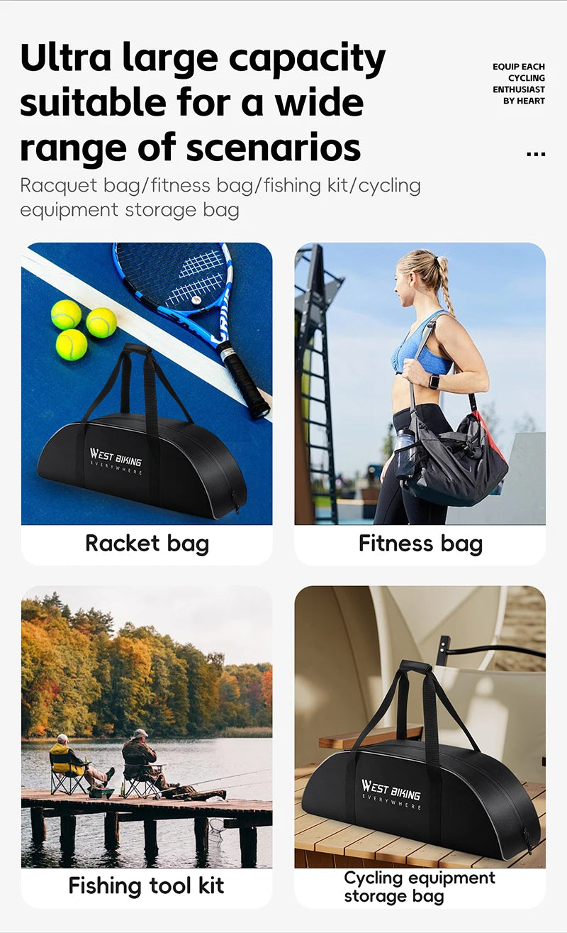 CowLost | uncategorized-west-biking-portable-bicycle-trainer-storage-bag-waterproof |11