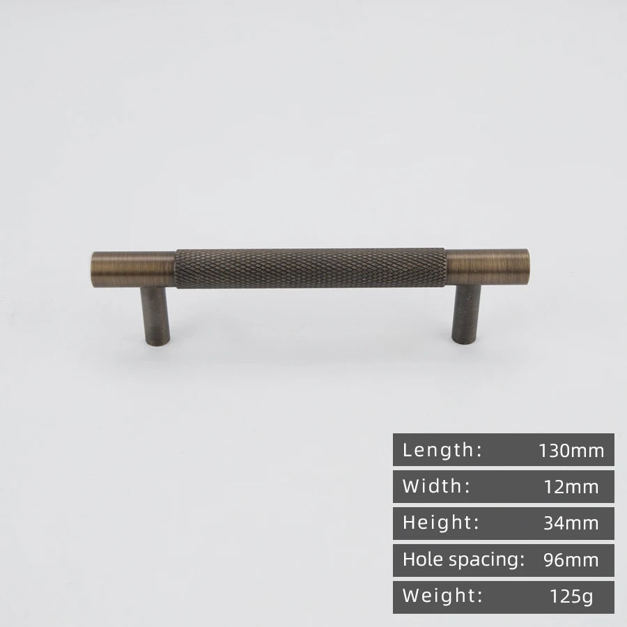CowLost | kedlo-european-luxury-solid-brass-embossed-gold-500mm-long-handle-american-retro-antique-drawer-t-handle |55