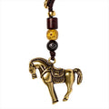 CowLost | product_id-brass-chinese-zodiac-horse-pendant-braided-key-chain-lucky-money-gift |8