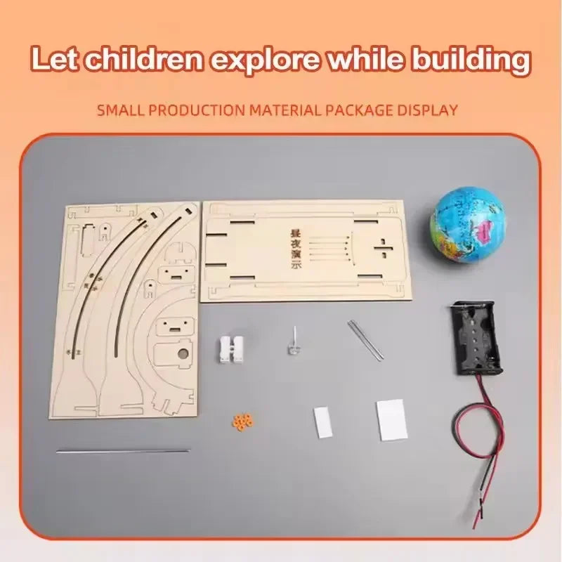 Kids Science DIY Day Night Globe Educational Physics Learning Kit Toy
