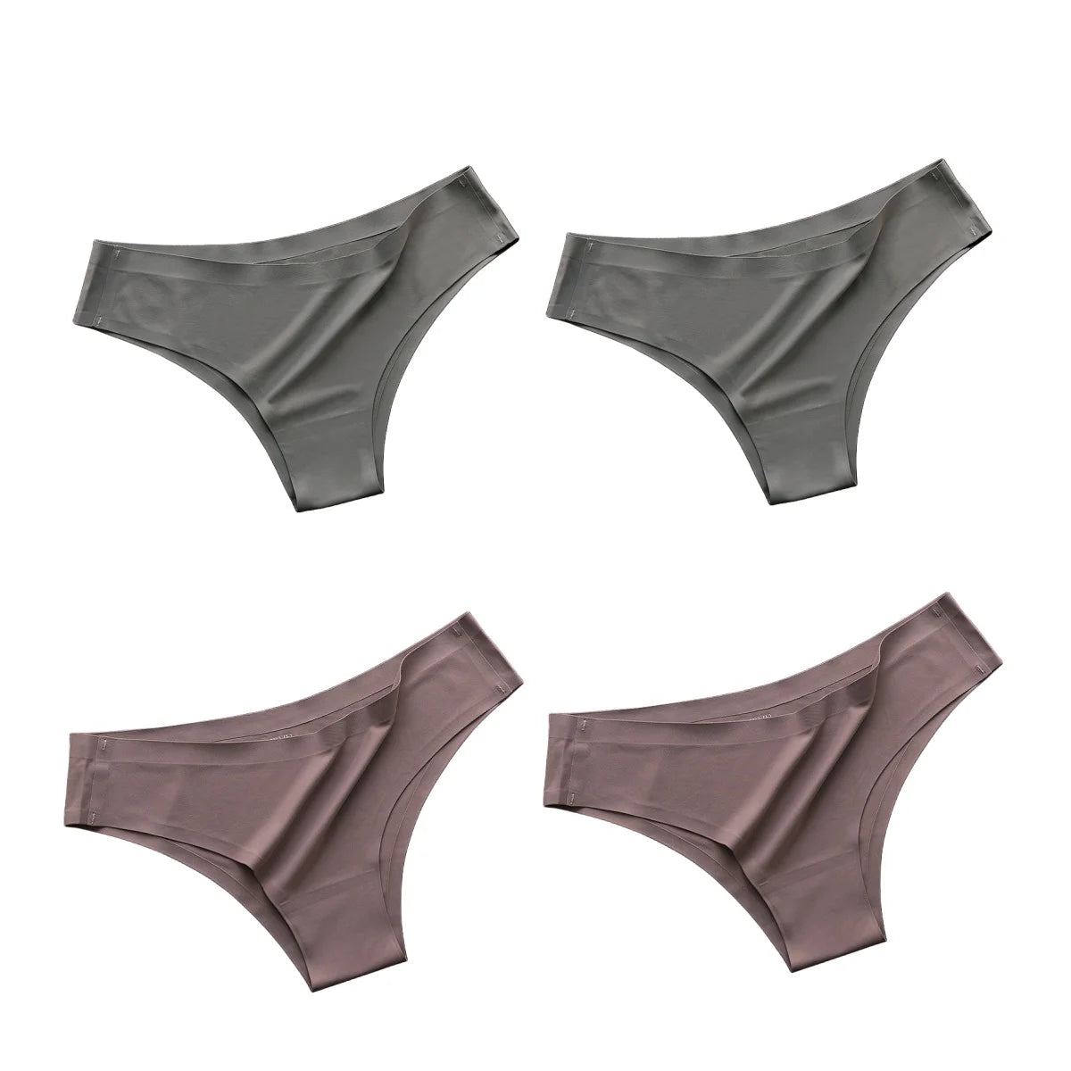 CowLost | product_id-4pcs-women-s-ice-silk-low-rise-brazilian-briefs-soft-breathable-panties-m-xl |32
