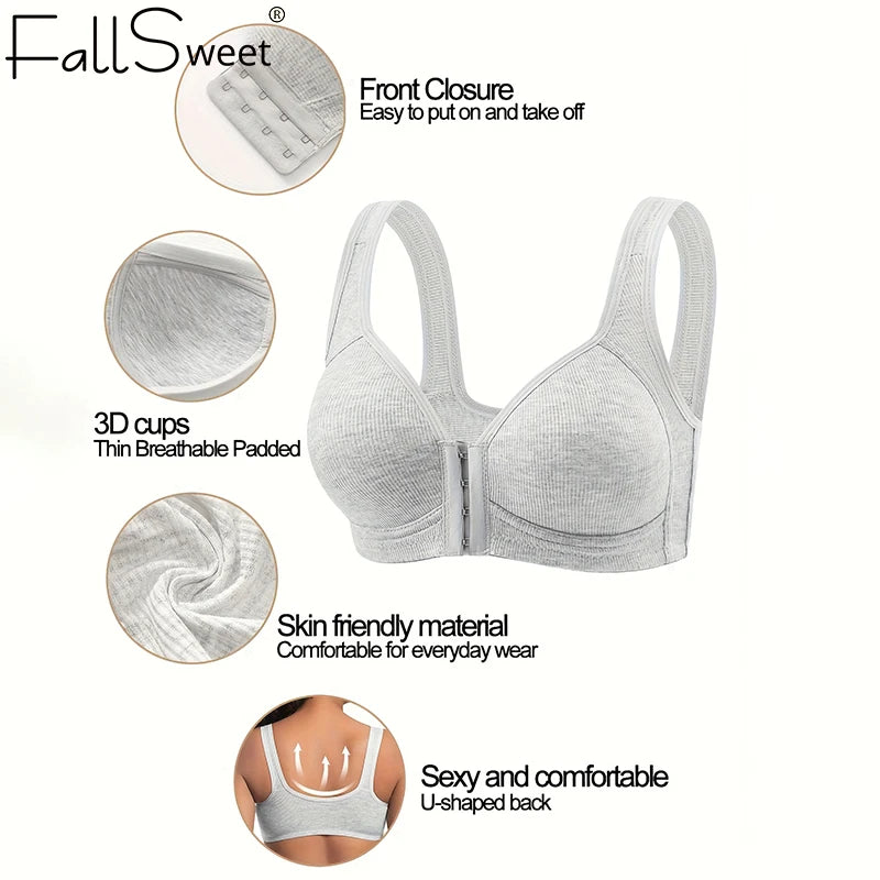 CowLost | product_id-fallsweet-seamless-wire-free-push-up-bra-with-front-closure-full-coverage |2