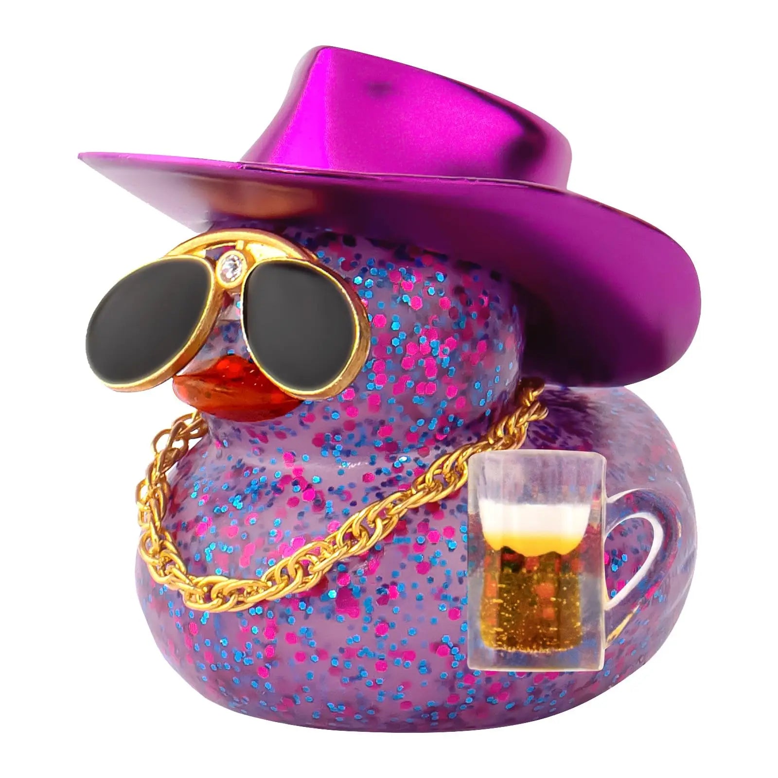 CowLost | product_id-beer-rubber-duck-car-dashboard-decoration-with-laser-cowboy-design |1