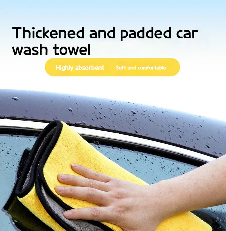 CowLost | car-wash-brushes-product_id-5pcs-microfiber-car-wash-and-drying-towels-absorbent-cleaning-cloths |7