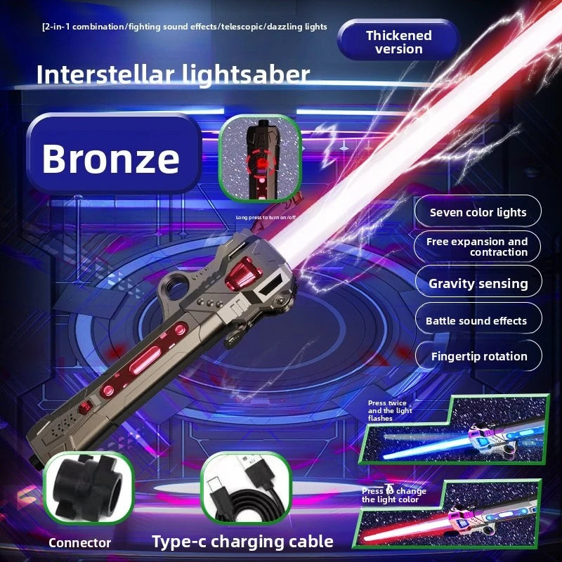 CowLost | product_id-childrens-2-in-1-telescopic-glowing-music-laser-sword-toy-with-rotating-light-and-sound |7