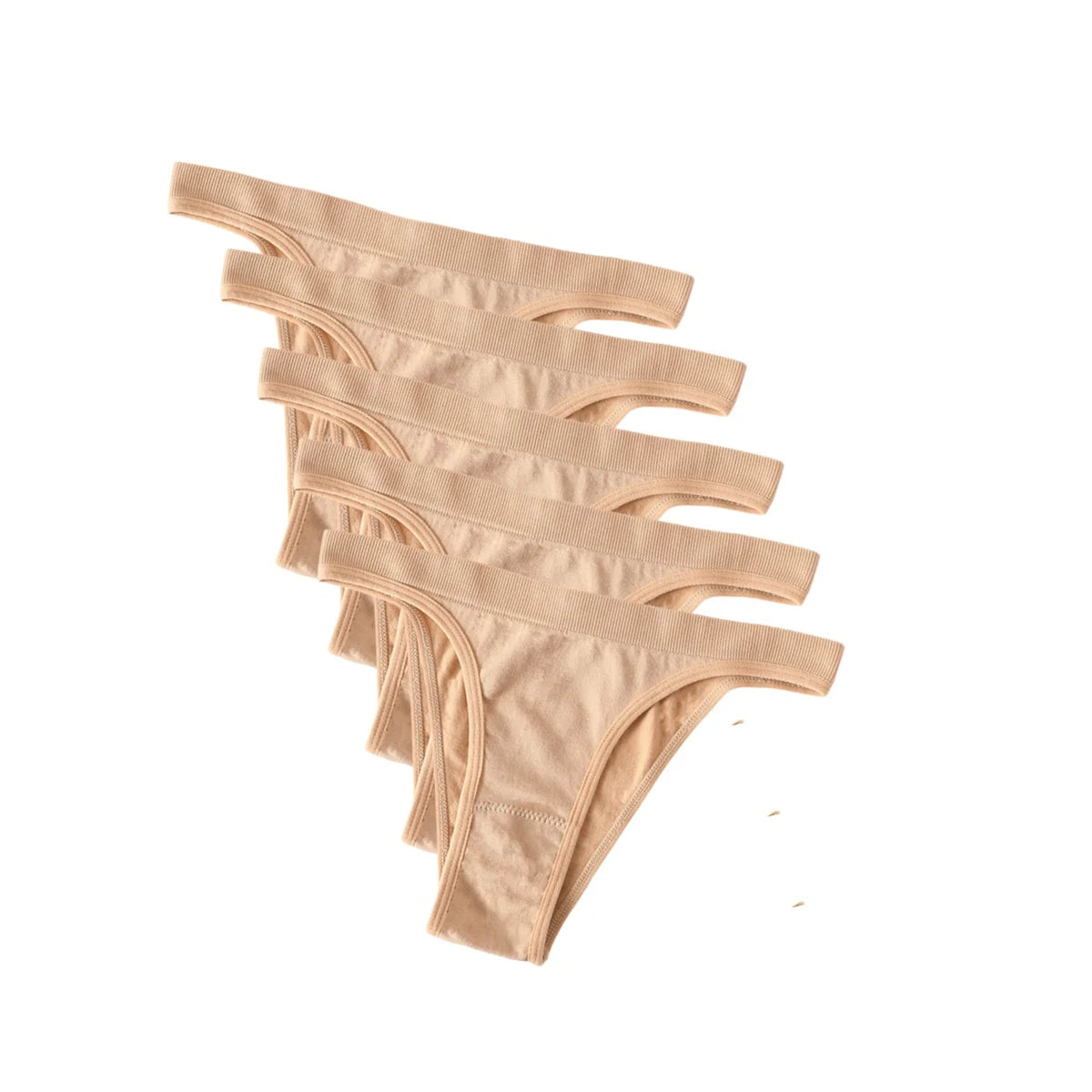 CowLost | product_id-5pcs-women-seamless-brazilian-high-leg-solid-color-panties |27