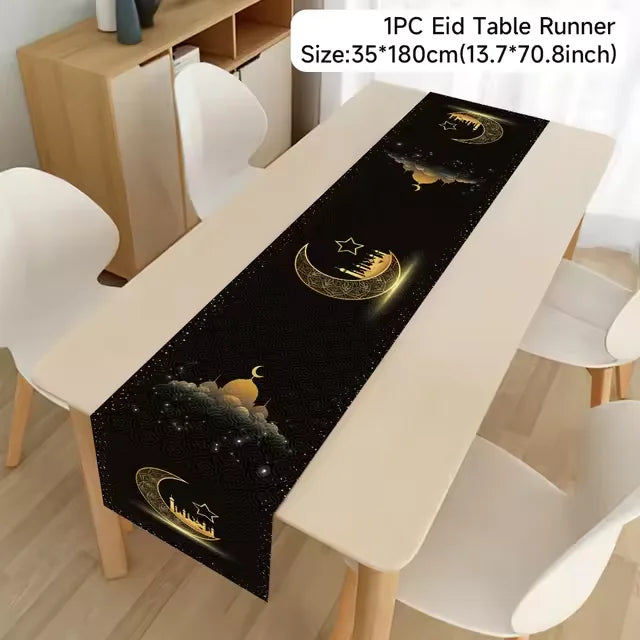 CowLost | ramadan-table-runner-eid-mubarak-decoration |17