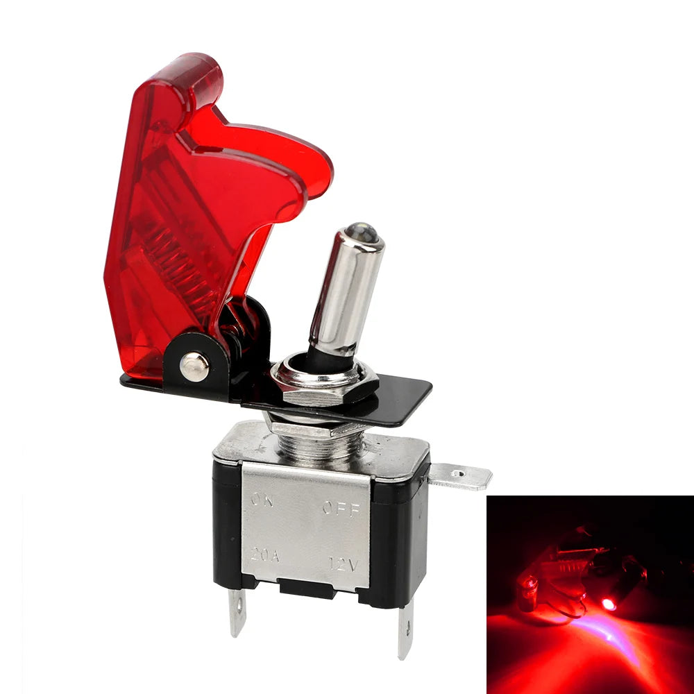 CowLost | product_id-12v-20a-spst-toggle-rocker-switch-with-led-and-protective-cover-for-car-on-off-control |16