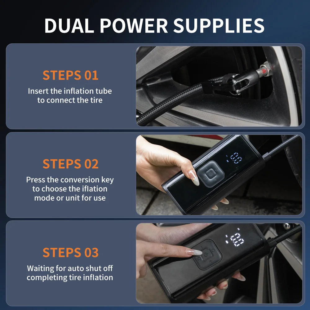CowLost | motorcycle-tires-product_id-wireless-electric-car-tire-inflator-pump-with-light-for-motorcycle-bicycle |5