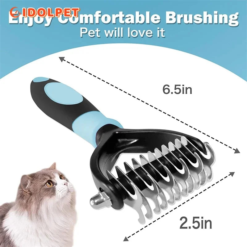 CowLost | tools-professional-2-sided-pet-deshedding-brush-and-dematting-comb |6