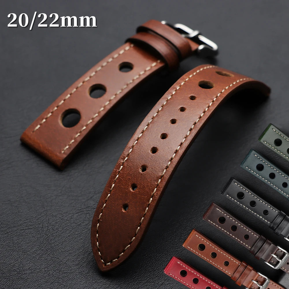 CowLost | product_id-vintage-genuine-oil-wax-cowhide-leather-watch-strap-20mm-22mm-with-pin-buckle-unisex |1