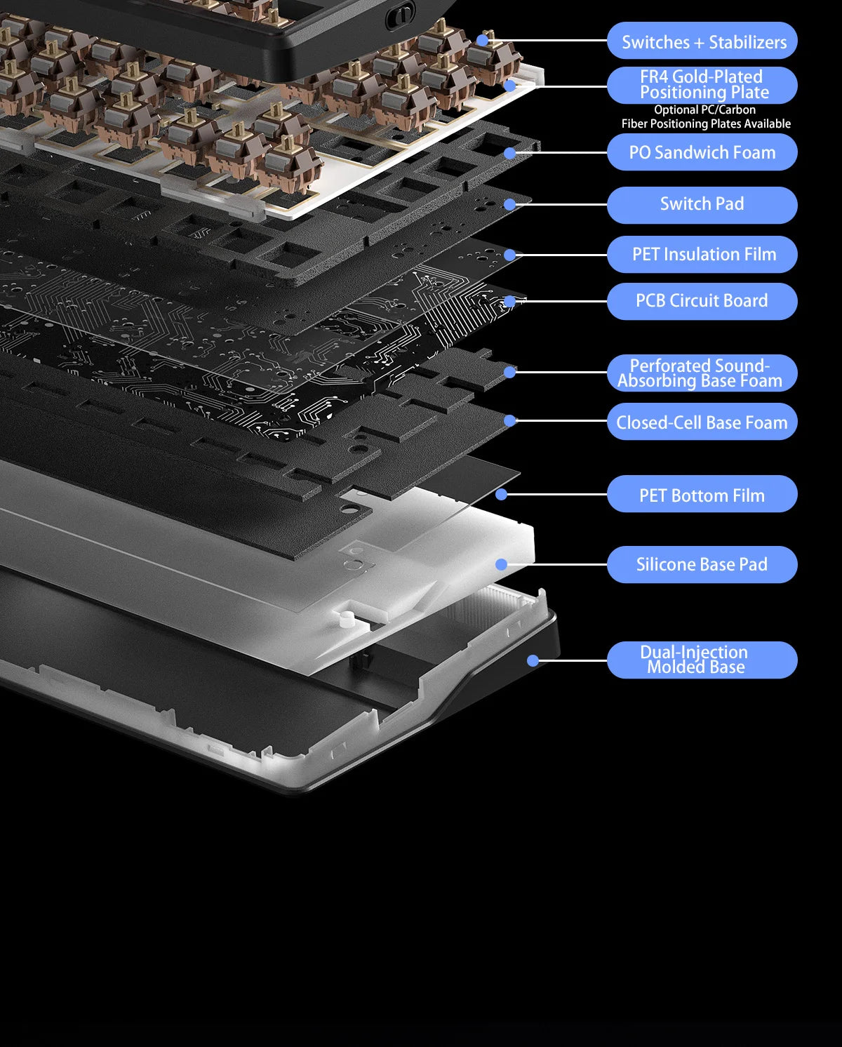 CowLost | aula-f87-pro-v2-mechanical-keyboard-3-modes-wireless-10000mah-long-battery-life |17