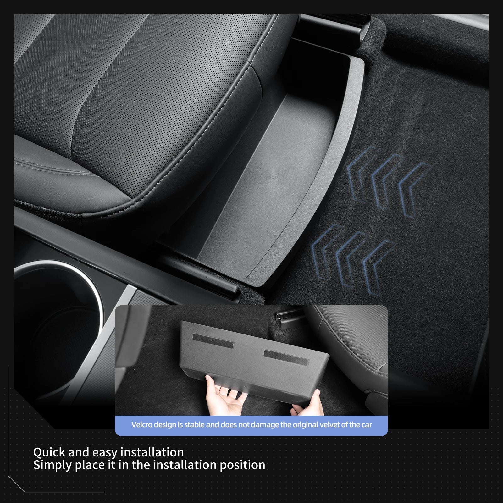 CowLost | for-tesla-model-y-juniper-launch-2025-under-seat-storage-box |13
