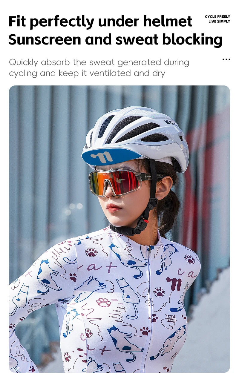 CowLost | west-biking-cycling-cap-with-brim-summer-sunscreen-quick-dry-sport-hat-bicycle-hat-balaclava-unisex-breathable-hat-bike-headwear |40