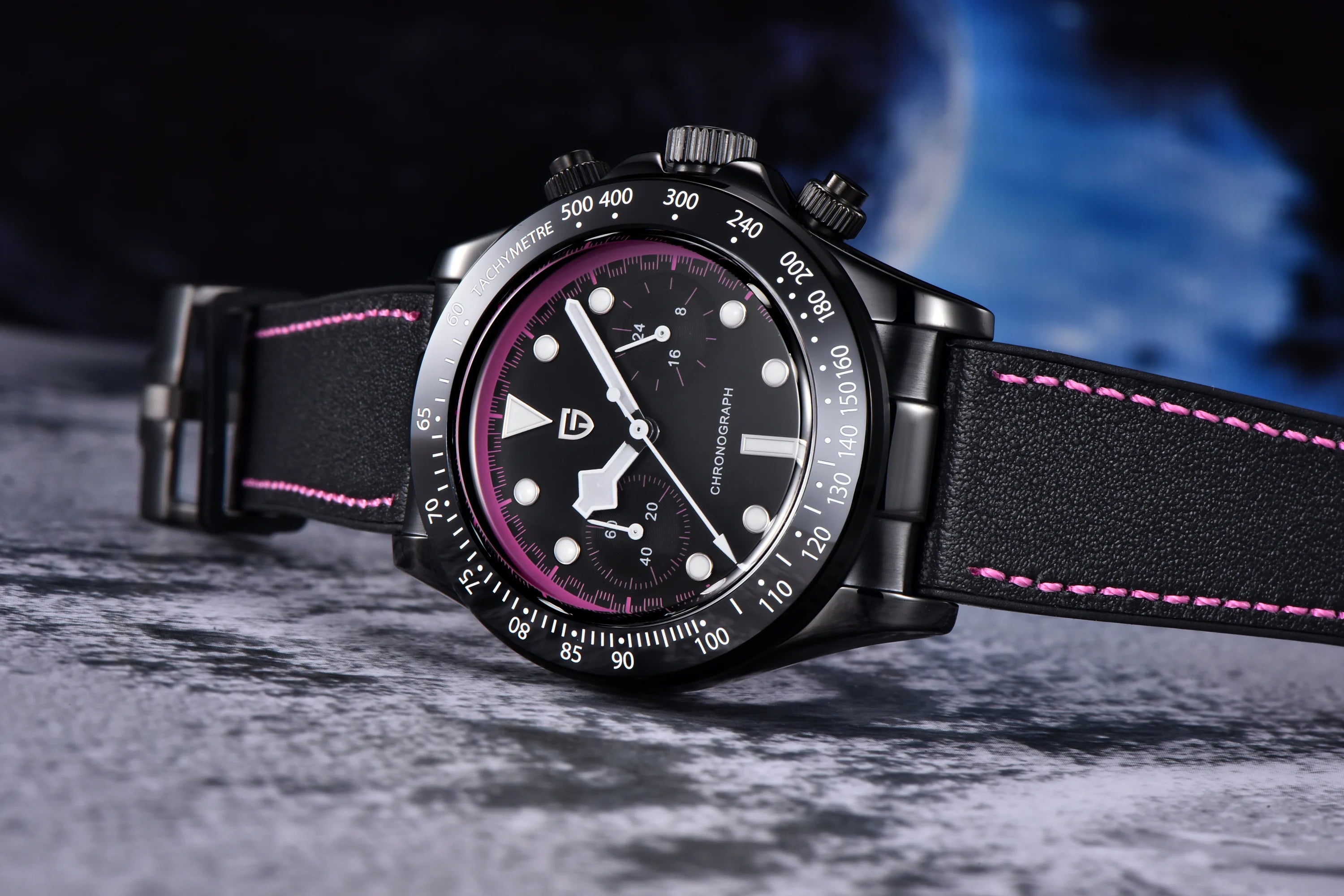 CowLost | pagani-design-2025-new-all-black-bb-panda-chronograph-luxury-quartz-watch |13