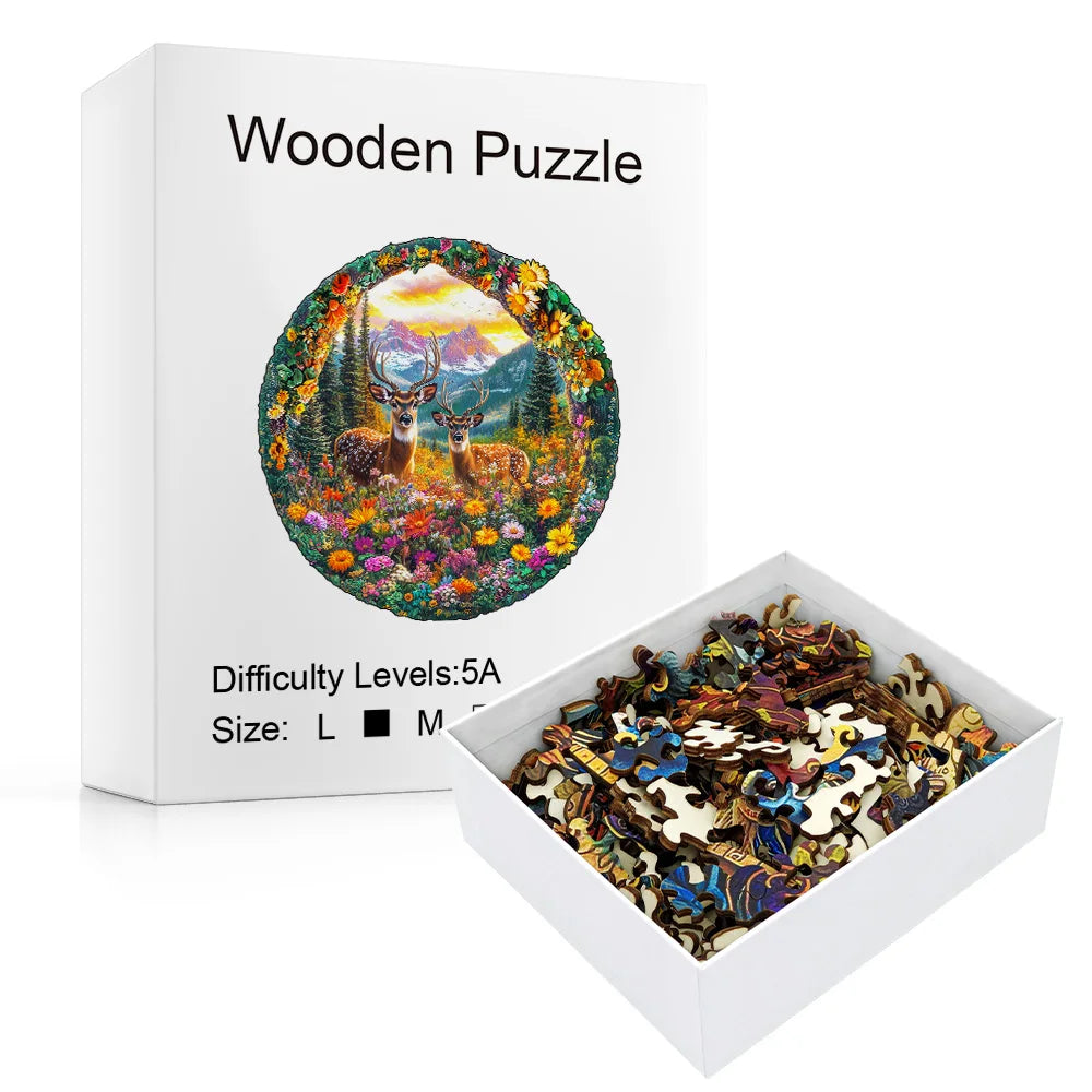 CowLost | product_id-forest-deer-3d-wooden-puzzle-relaxation-family-game-gift |2
