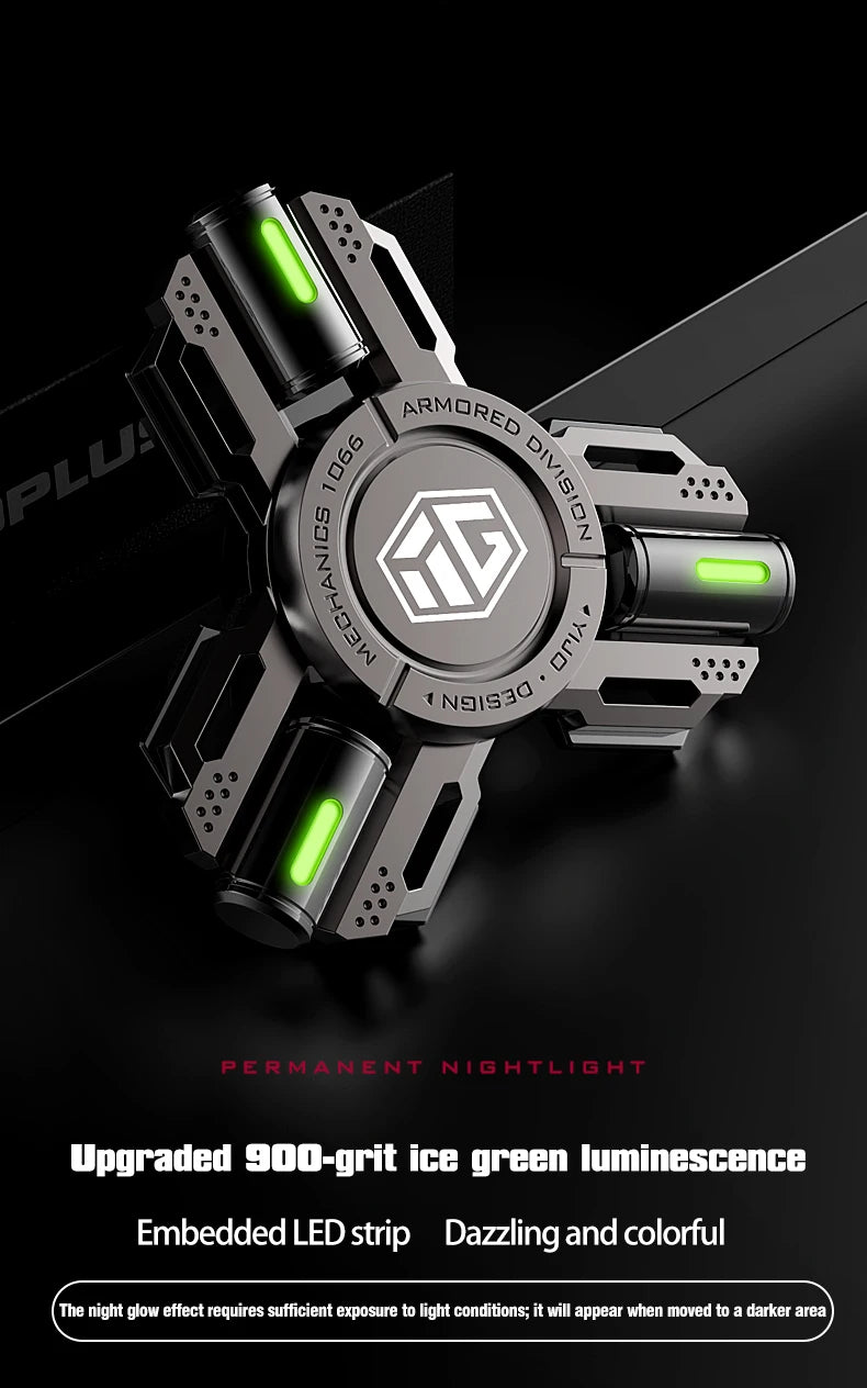 CowLost | permanent-glow-fidget-spinner-hand-spinner-alloy-material-long-rotation-high-speed-edc-child-adult-adhd-stress-relief-toy-gifts |7