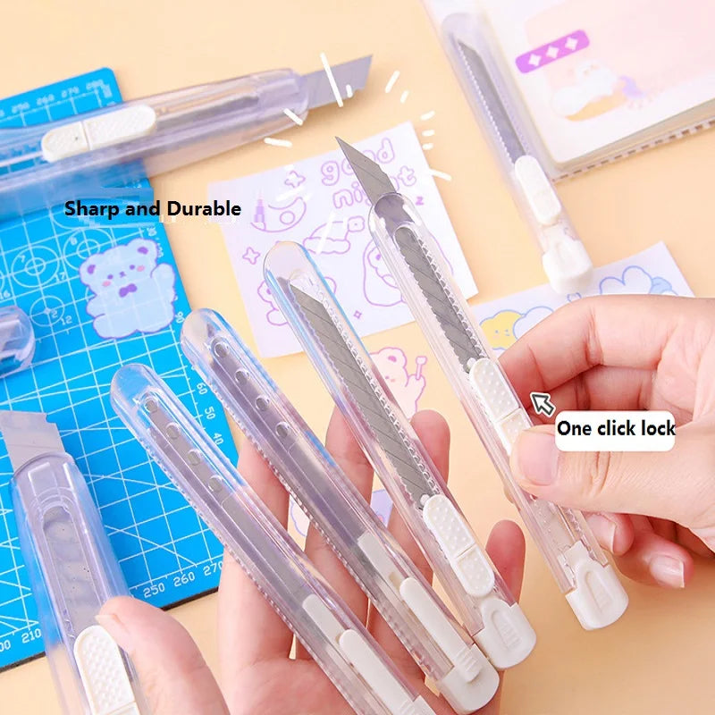 CowLost | product_id-ins-transparent-retractable-utility-knife-small-box-cutter-for-wallpaper-and-paper-cutting |3
